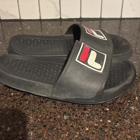 Fila Sleek Slides size W-6, unisex men/women , black, red, white - Picture 4 of 5